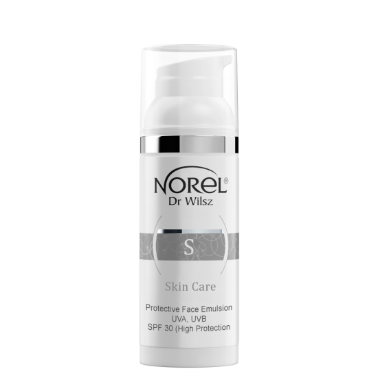 NOREL DR.WILSZ SKIN CARE EMULSJA OCHRONNY KREM DO TWARZY SPF30 WYSOKA OCHRONA  UVA, UVB 50ML  DK166